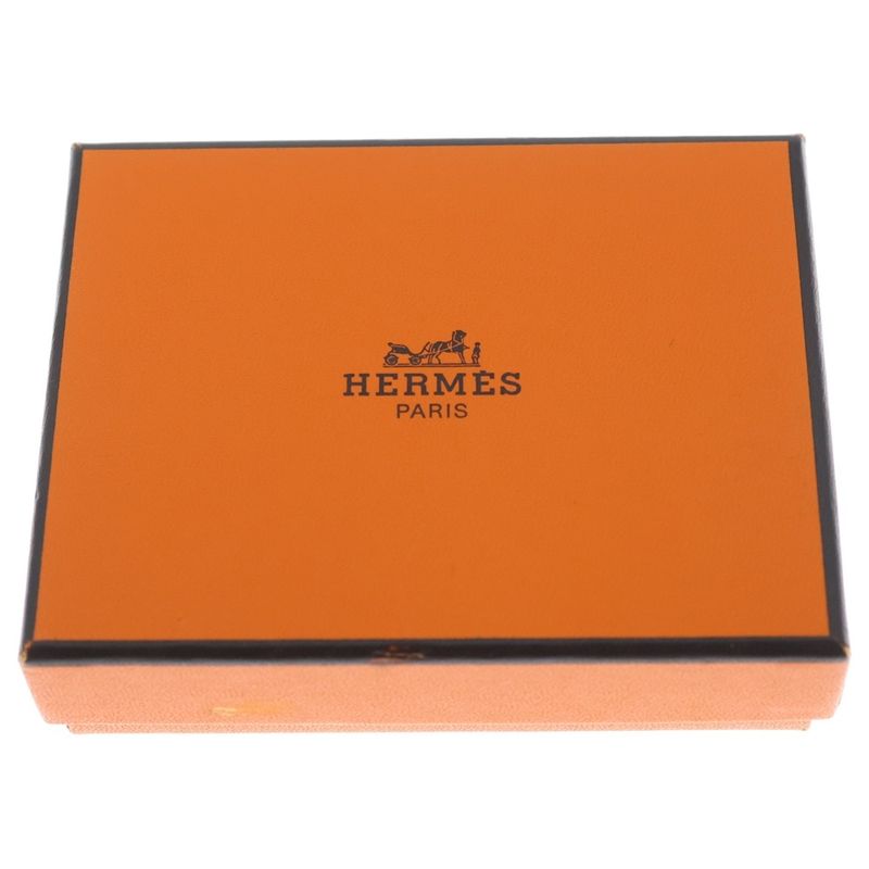 Hermes Box Palladium Double Chain Choker Silver Necklace