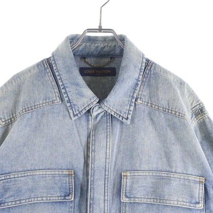 Louis Vuitton Oversize Denim Long Sleeve Shirt Indigo