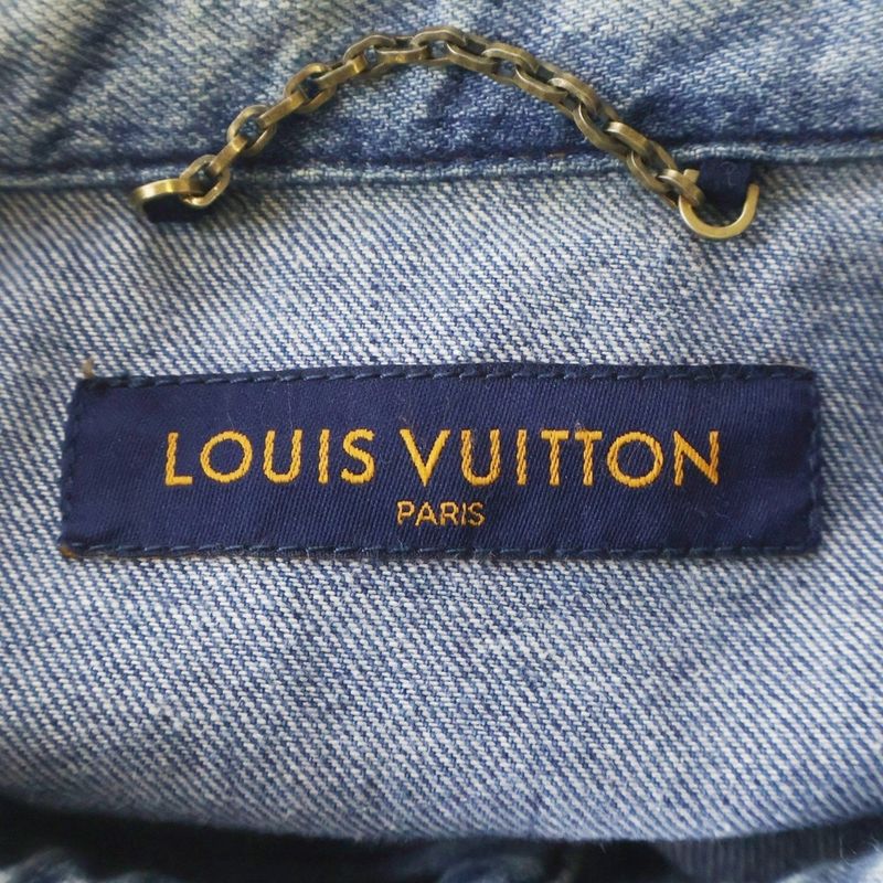 Louis Vuitton Oversize Denim Long Sleeve Shirt Indigo