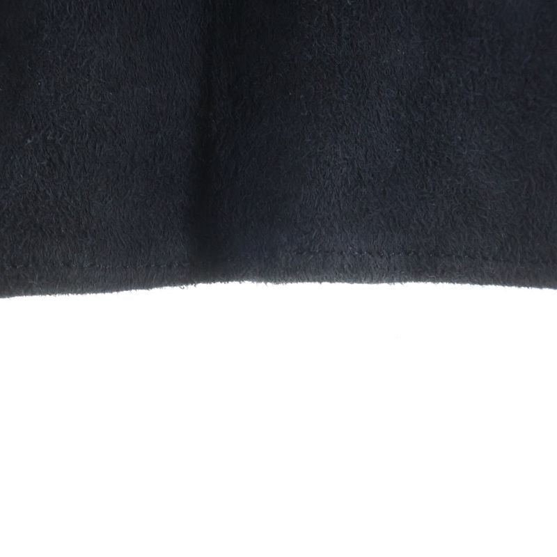 Chrome Hearts Crossball Suede Leather Long Sleeve Shirt Black