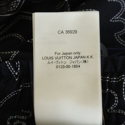Louis Vuitton Monogram Bandana Allover Print Silk Pants Navy Mrr