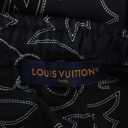 Louis Vuitton Monogram Bandana Allover Print Silk Pants Navy Mrr