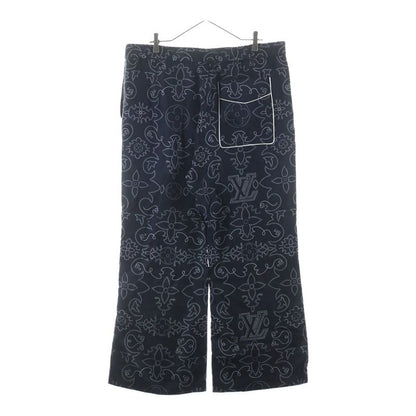 Louis Vuitton Monogram Bandana Allover Print Silk Pants Navy Mrr