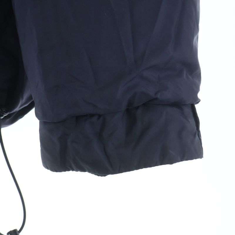 Moncler Reversible Hoodie Boa Down Jacket White Navy