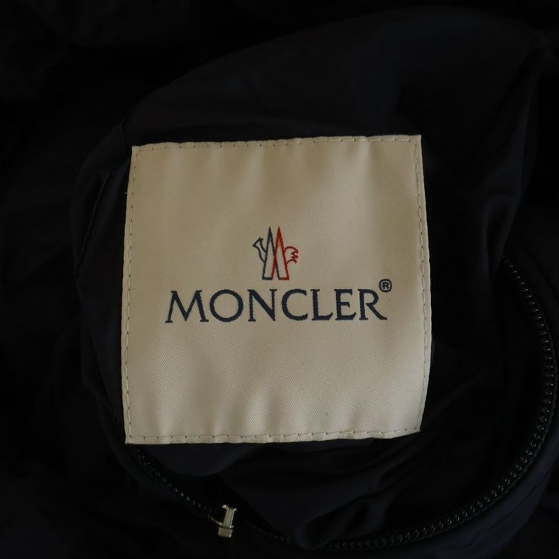 Moncler Reversible Hoodie Boa Down Jacket White Navy
