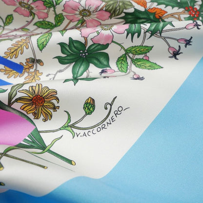 Gucci Anniversary Flora Scarf 90 Music IS Mine Seats Reclined Large Silk Twill