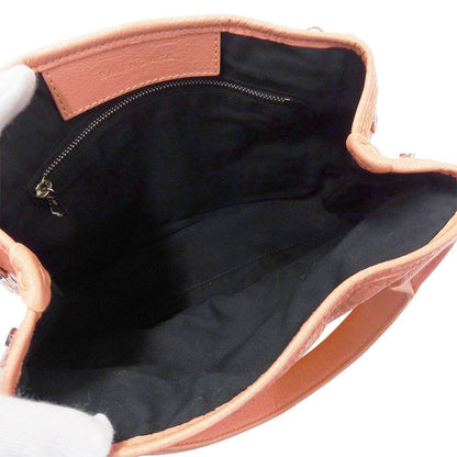 Balenciaga 2-Way Shoulder Bag Leather Navy Cabas XS Salmon Pink Handheld