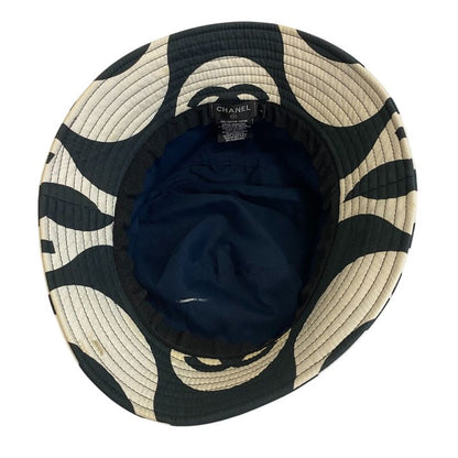Chanel Bucket Hat CC Logo Cotton Hat Black