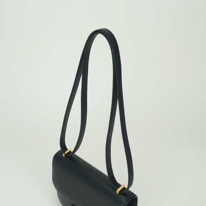 Hermes Constance 3 Mini 18 Shoulder Bag Epsom Noir Black Gold Veau