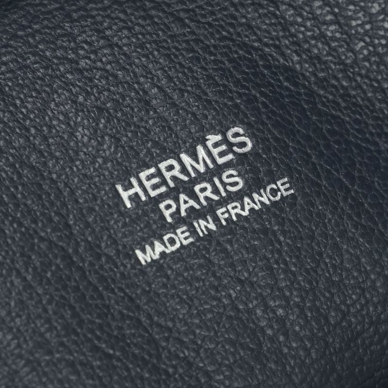 Hermes Plume 28 Tote Color Blue Indigo Blueindigo Navy Silver Handbag Business