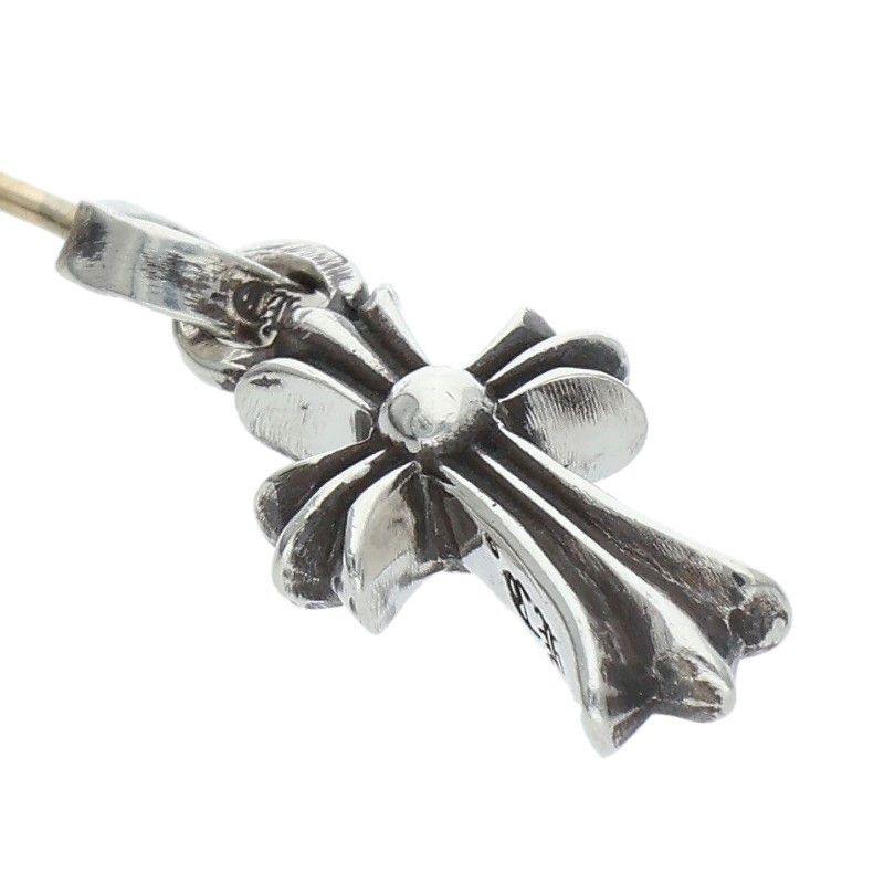 Chrome Hearts Bby Pprchn Baby Fat Drop Silver Earrings