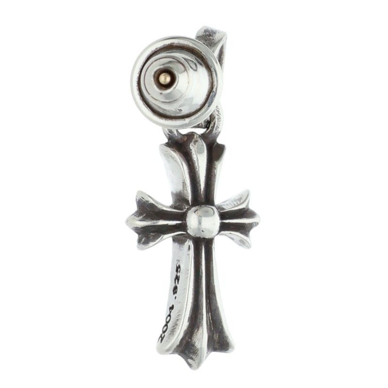 Chrome Hearts Bby Pprchn Baby Fat Drop Silver Earrings