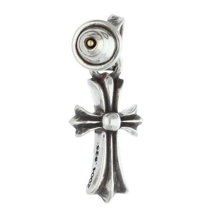 Chrome Hearts Bby Pprchn Baby Fat Drop Silver Earrings
