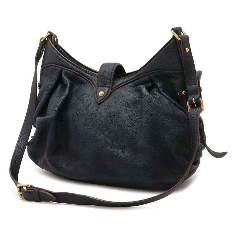 Louis Vuitton Monogram Mahina XS Shoulder Bag Leather Noir Black