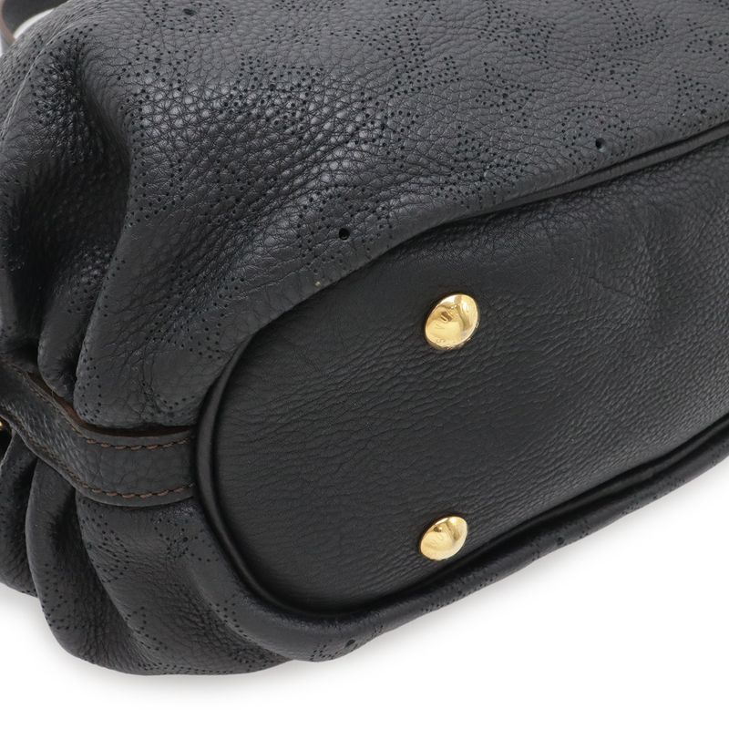 Louis Vuitton Monogram Mahina XS Shoulder Bag Leather Noir Black