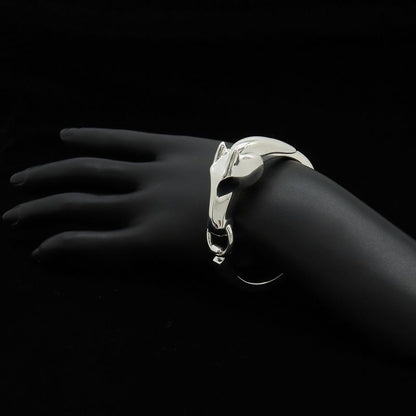 Hermes Gallop Bracelet Bangle Horse Motif Silver
