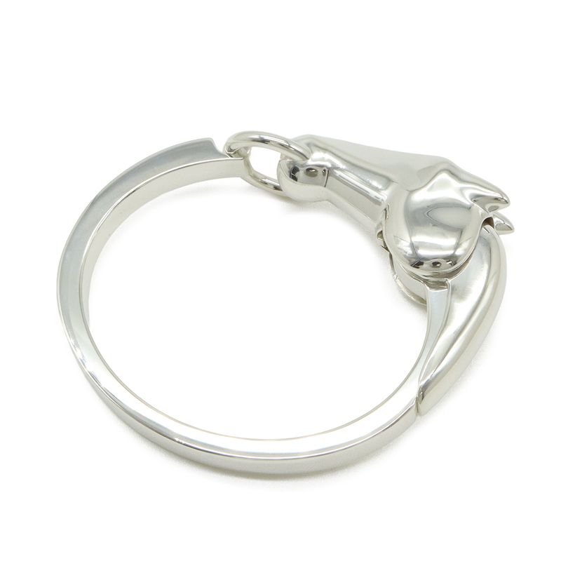 Hermes Gallop Bracelet Bangle Horse Motif Silver