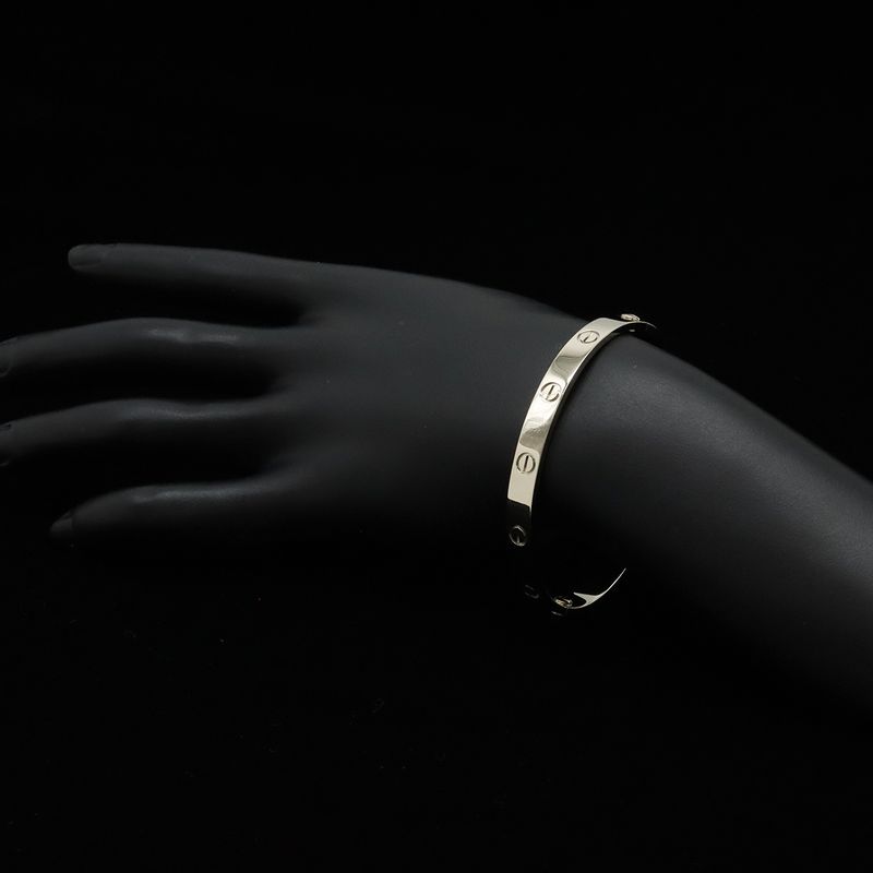 Cartier Love Lθve Bracelet Bangle 18k White Gold 18