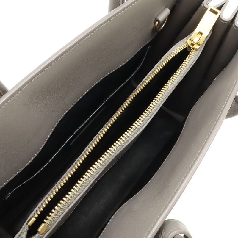 Saint Laurent Paris YSL Yves Baby Sac Dojour 2-Way Shoulder Bag Gray