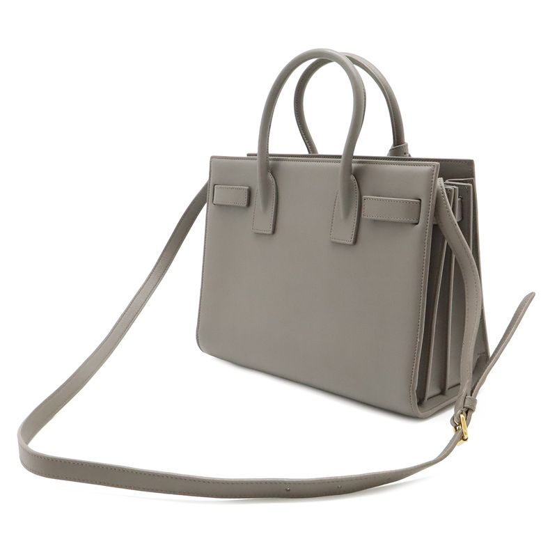 Saint Laurent Paris YSL Yves Baby Sac Dojour 2-Way Shoulder Bag Gray