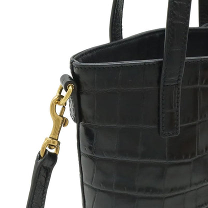 Saint Laurent Paris YSL Mini Toy Shopping 2-Way Shoulder Bag Croco
