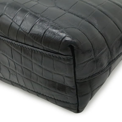 Saint Laurent Paris YSL Mini Toy Shopping 2-Way Shoulder Bag Croco