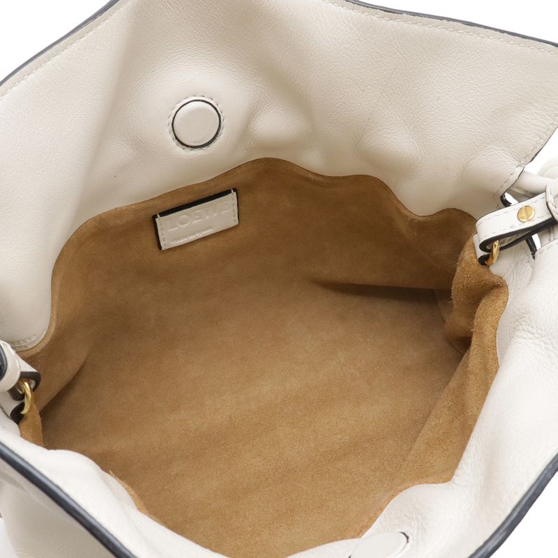 Loewe Anagram Flamenco Clutch Mini Shoulder Bag Pochette 2-Way Drawstring