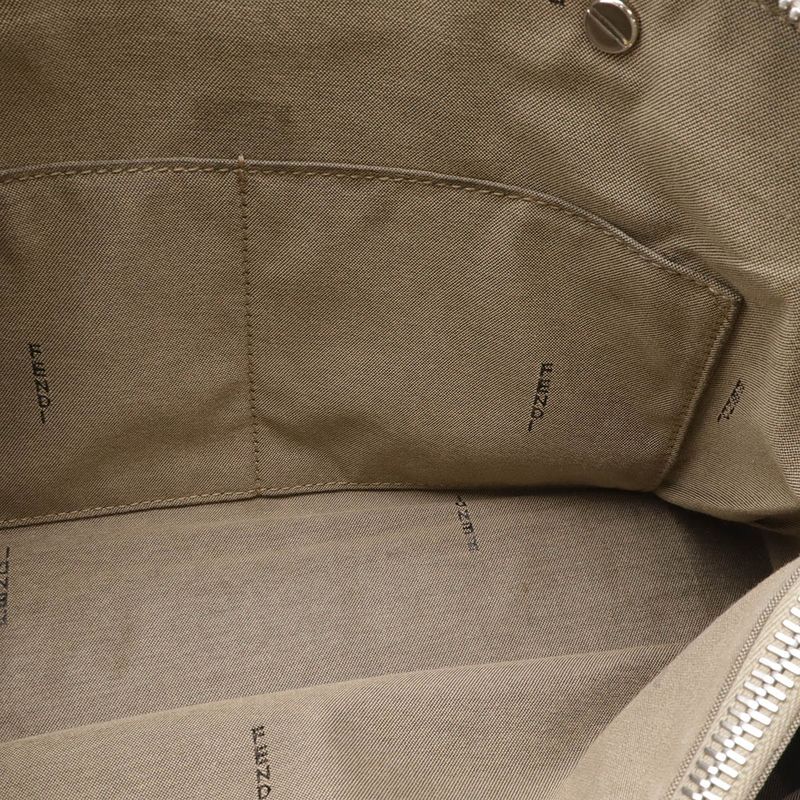 Fendi by the Way 2-Way Shoulder Bag Leather Grey Silver