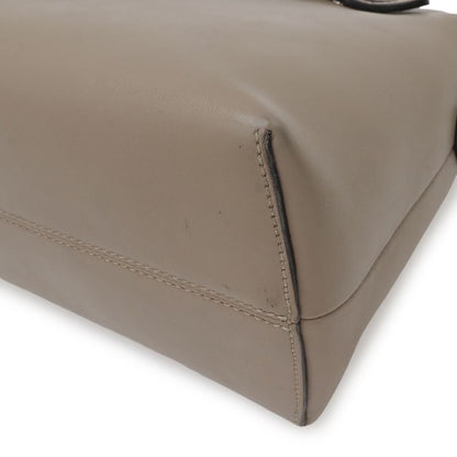 Fendi by the Way 2-Way Shoulder Bag Leather Grey Silver