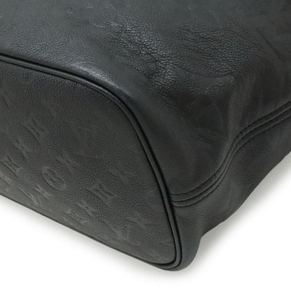 Louis Vuitton Monogram Empreinte Neverfull MM Tote Shoulder Bag Leather Noir