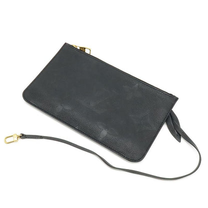 Louis Vuitton Monogram Empreinte Neverfull MM Tote Shoulder Bag Leather Noir