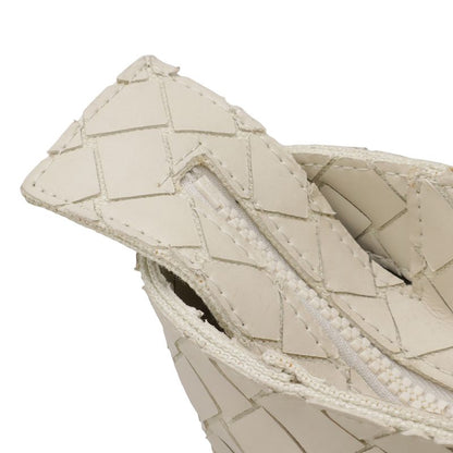 Bottega Veneta Intrecciato Scorpito Tote Largeto Shoulder Bag Ivory