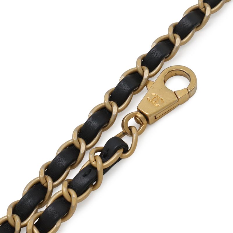 Chanel Coco Handle 29 S Top Handbag 2-Way Chain Shoulder Tweed Black White Gold