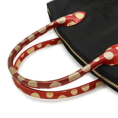 Louis Vuitton Vernis Infinity Dot Lockit MM Yayoi Kusama Tote Nylon Leather