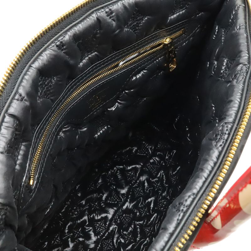 Louis Vuitton Vernis Infinity Dot Lockit MM Yayoi Kusama Tote Nylon Leather