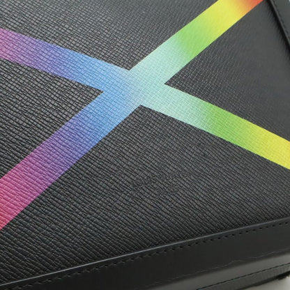 Louis Vuitton Taiga Rainbow Soft Trunk Shoulder Bag 2-Way Pochette Crossbody