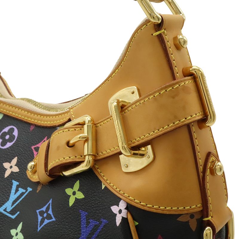 Louis Vuitton Monogram Multicolor Greta Shoulder Bag Semi Noir Black