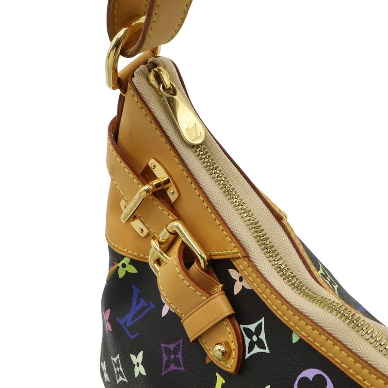 Louis Vuitton Monogram Multicolor Greta Shoulder Bag Semi Noir Black