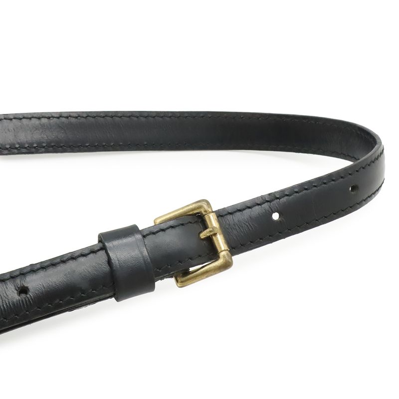 Louis Vuitton Epi Mini Saint Cloud Shoulder Bag Pochette Crossbody Leather Noir