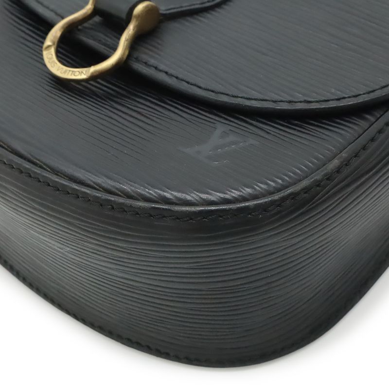 Louis Vuitton Epi Mini Saint Cloud Shoulder Bag Pochette Crossbody Leather Noir