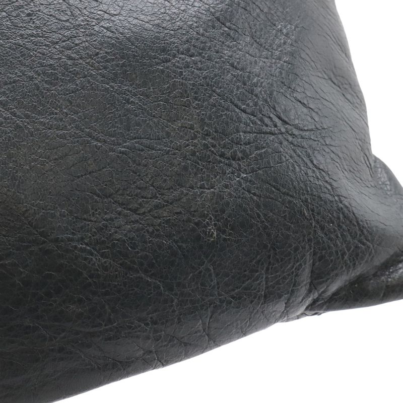 Balenciaga the Giant Envelope Clutch 2-Way Shoulder Bag Leather Dark Gray Gold