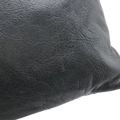 Balenciaga the Giant Envelope Clutch 2-Way Shoulder Bag Leather Dark Gray Gold