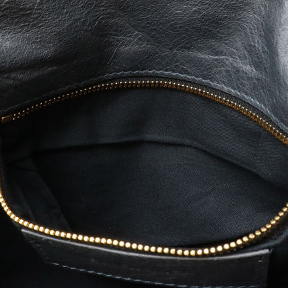 Balenciaga the Giant Envelope Clutch 2-Way Shoulder Bag Leather Dark Gray Gold