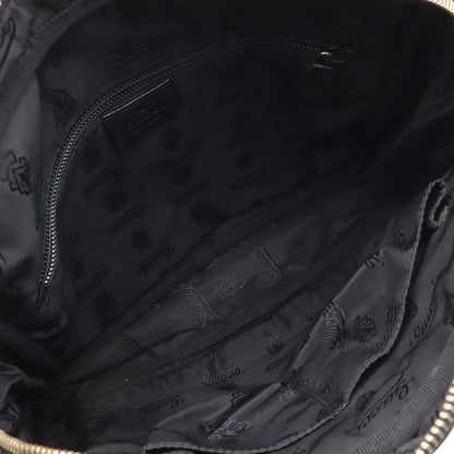 Guccissima Shoulder Bag Crossbody Leather Black Gold