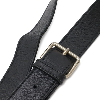 Guccissima Shoulder Bag Crossbody Leather Black Gold