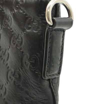 Guccissima Clutch Leather Black Silver