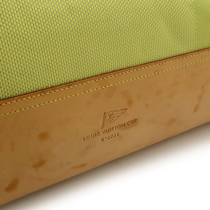 Louis Vuitton Damier Geant American Cube Cup Tote 2-Way Shoulder Bag Lime Green
