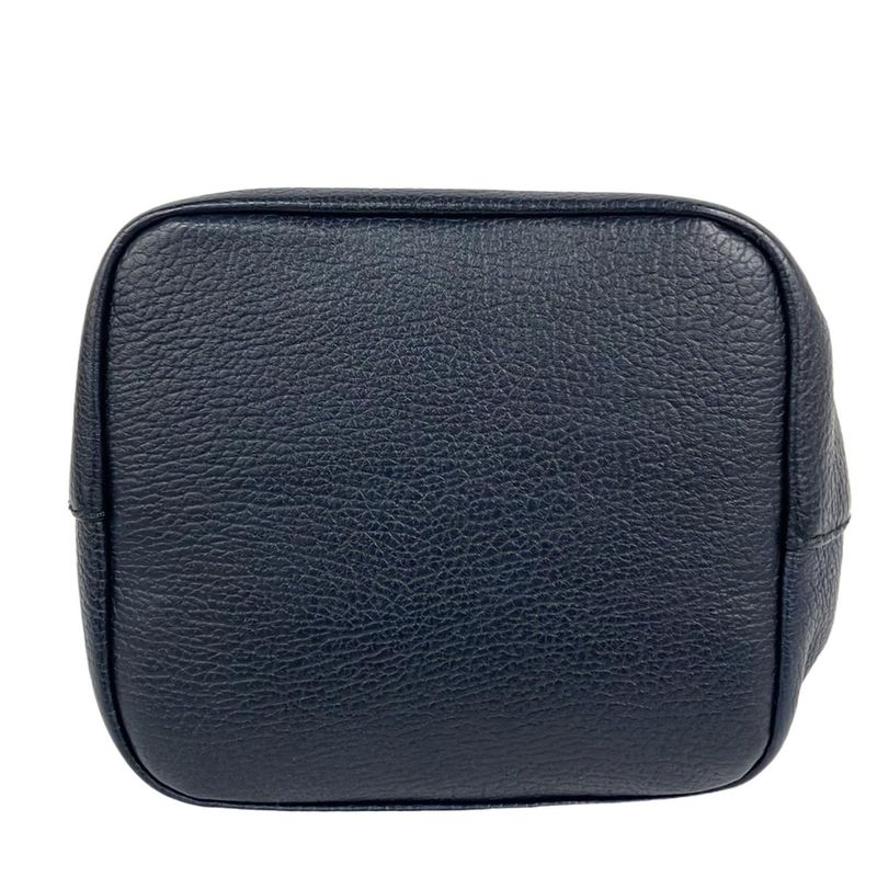 Max Mara Handbag Dark Navy Leather