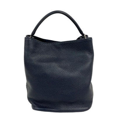 Max Mara Handbag Dark Navy Leather