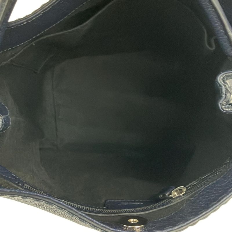 Max Mara Handbag Dark Navy Leather
